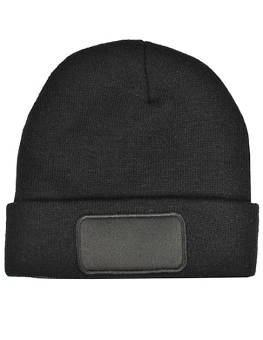 P-1451-Knitted Hat With Patch
